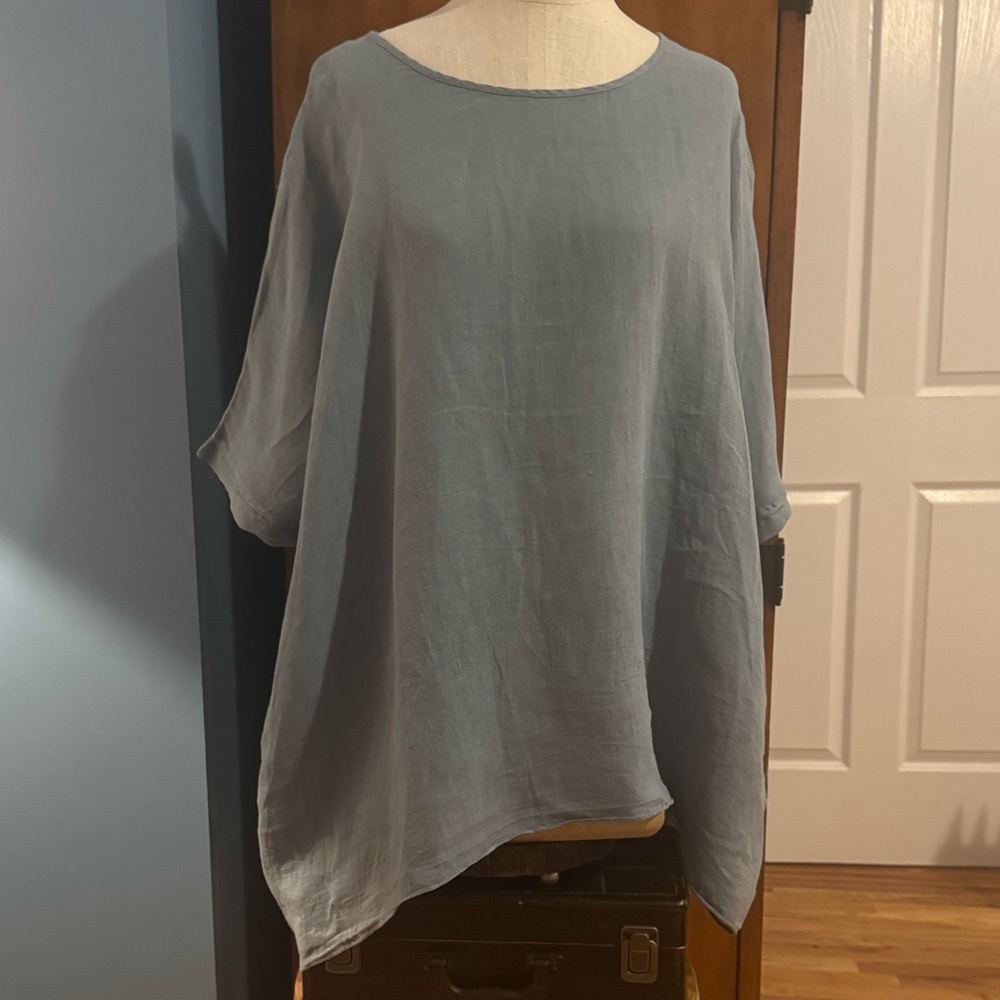 Chic Slate Blue Women's Tunic M/L